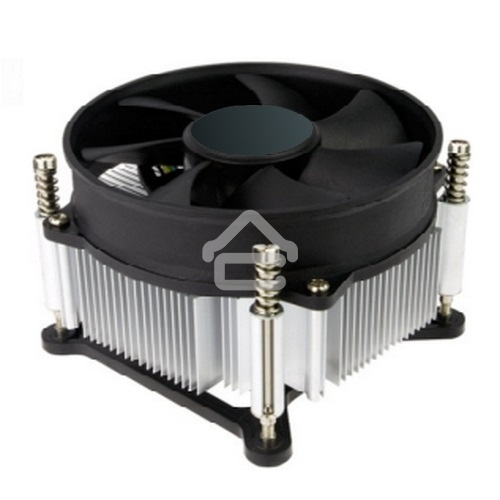 Кулер для процессора ACD серебристый, 90 мм, алюминий, 2400 об/мин, 31.6 дБ, 3 pin, 95 Вт, 60 мм