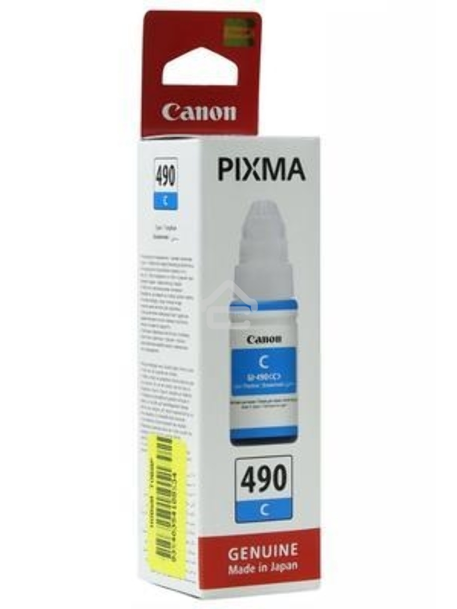 Чернила Canon GI-490C 0664C001 голубой (70 мл) для Canon Pixma G1400/2400/3400