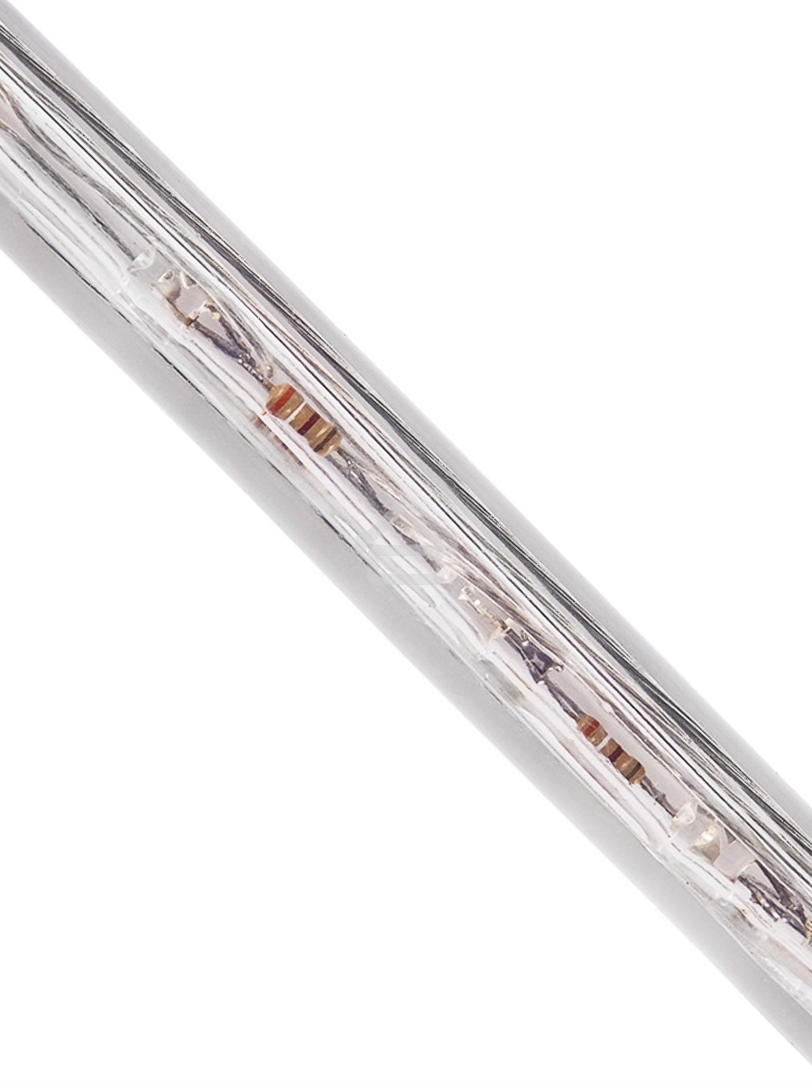 Дюралайт LED, фиксинг (2W), 24 LED/м, белый, 25 м