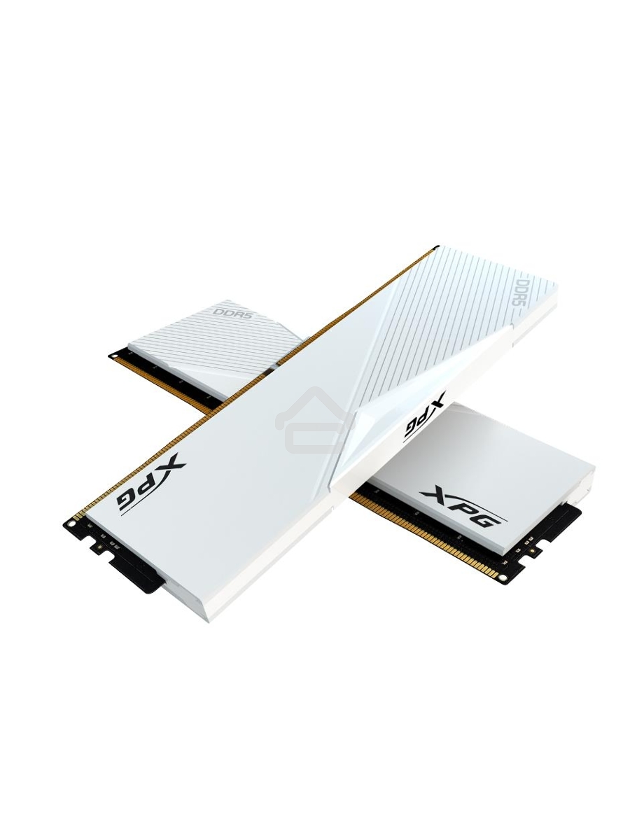 Оперативная память XPG Lancer, DDR5, 64GB (2x32GB), 6400MHz, CL32, DIMM, с радиаторами, белый