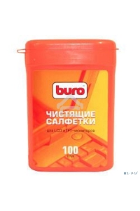 Салфетки Buro BU-tft для экранов ЖК мониторов туба 100шт влажных