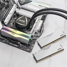 Оперативная память XPG Lancer, DDR5, 64Gb (2x32Gb), 6400MHz, CL32, DIMM, с радиаторами, RGB, белый