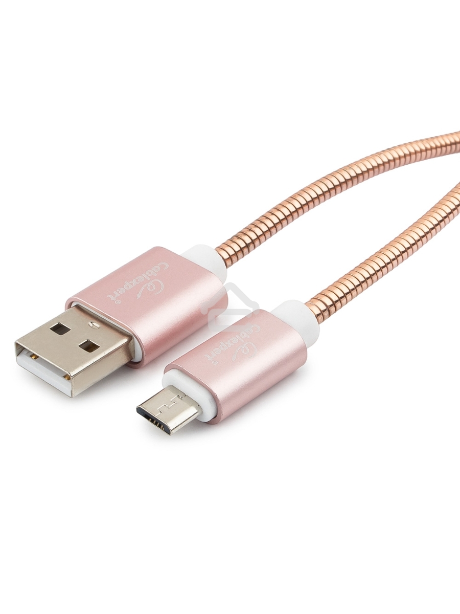 Кабель USB 2.0 Cablexpert CC-G-mUSB02Cu-1.8M, AM/microB, серия Gold, длина 1.8м, золото, блистер