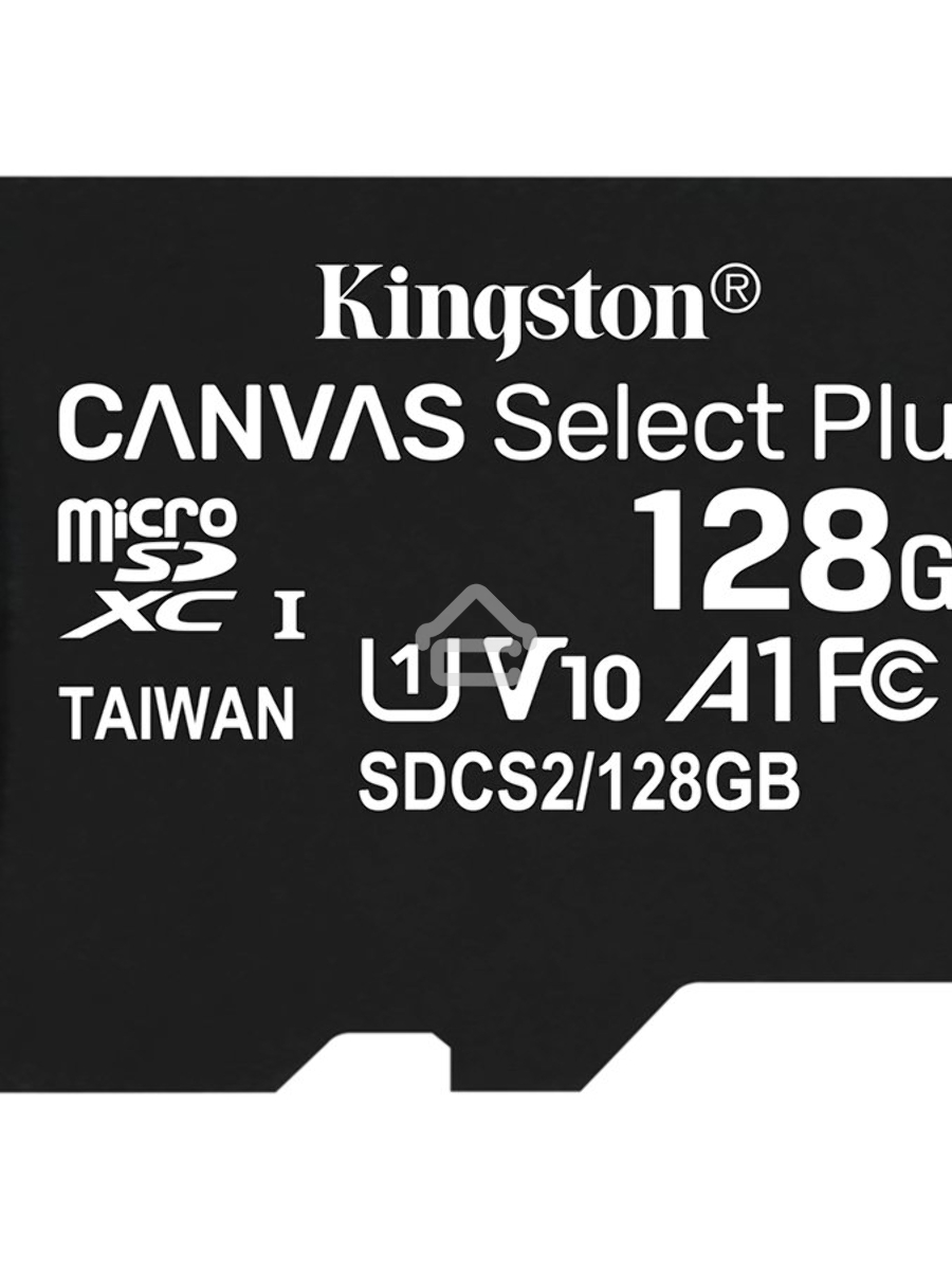 Флеш карта Kingston 128GB micSDXC Canvas Select Plus 100R A1 C10 Single Pack w/o ADP EAN: 740617299076