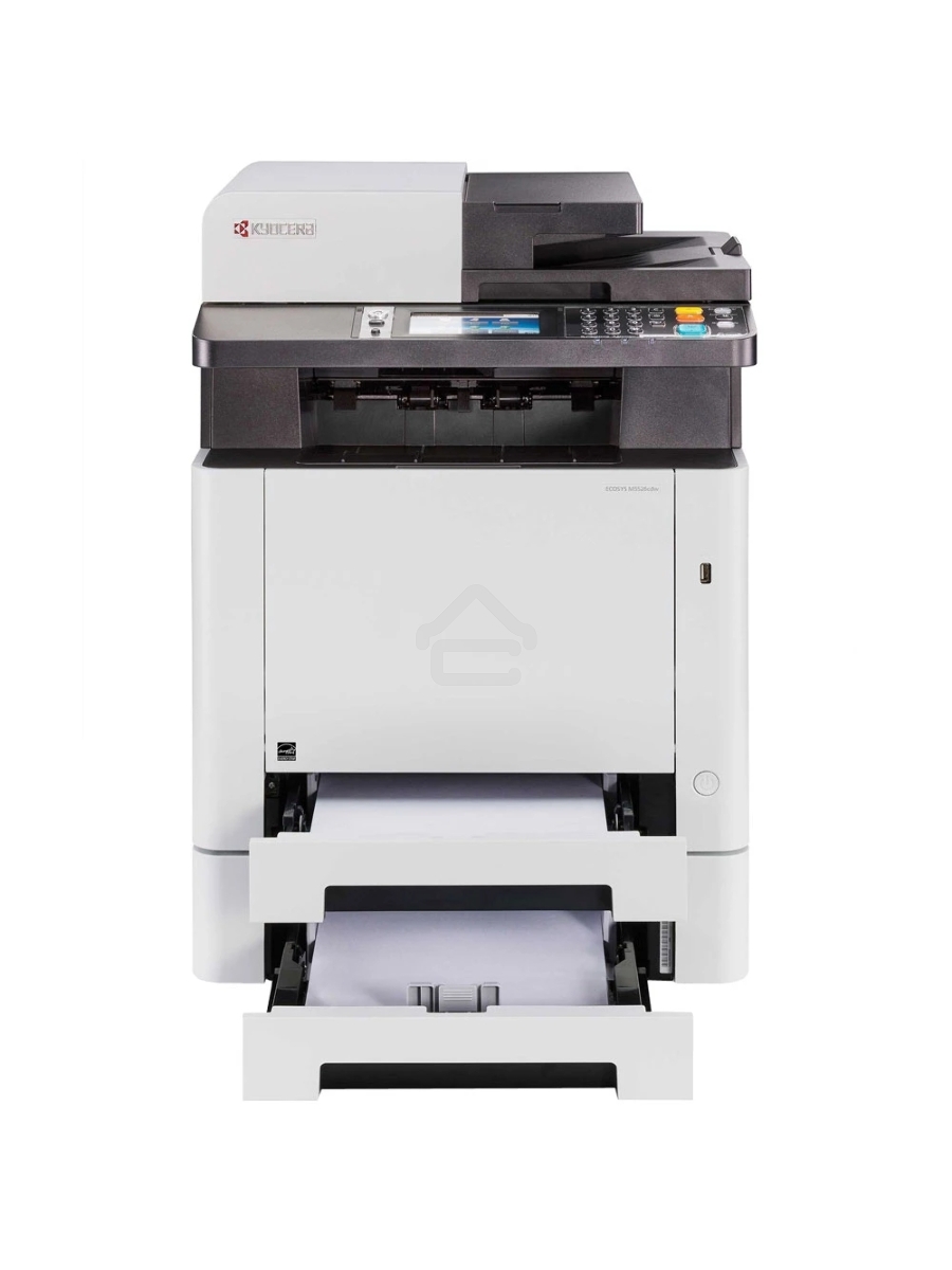 МФУ лазерный Kyocera M5526cdw (1102R73NL0\1102R73NL1), A4, цветной, печ. до 26 стр/мин., скан. до 30 стр/мин. (ч/б) 23 стр/мин. (цвет), 1200 x 1200 dpi (печать) 600x600dpi (скан.), USB, RJ-45, Wi-Fi, Air Print, Mopria