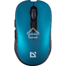 Мышь беспроводная Defender Gassa MM-105 бирюзовый, 1600 dpi, радиоканал, USB, кнопки - 6