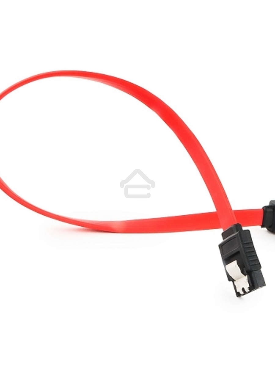Кабель интерфейсный SATA Cablexpert CC-SATAM-DATA90-0.3M, 30см, угловой разъем, 7pin/7pin, защелка, пакет