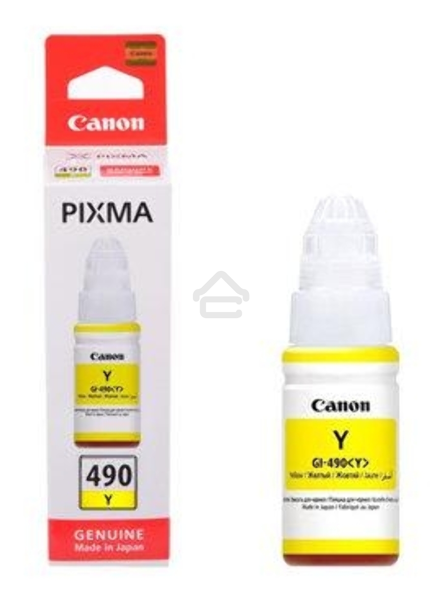 Чернила Canon GI-490Y 0666C001 желтый для Canon Pixma G1400/2400/3400 (70мл)