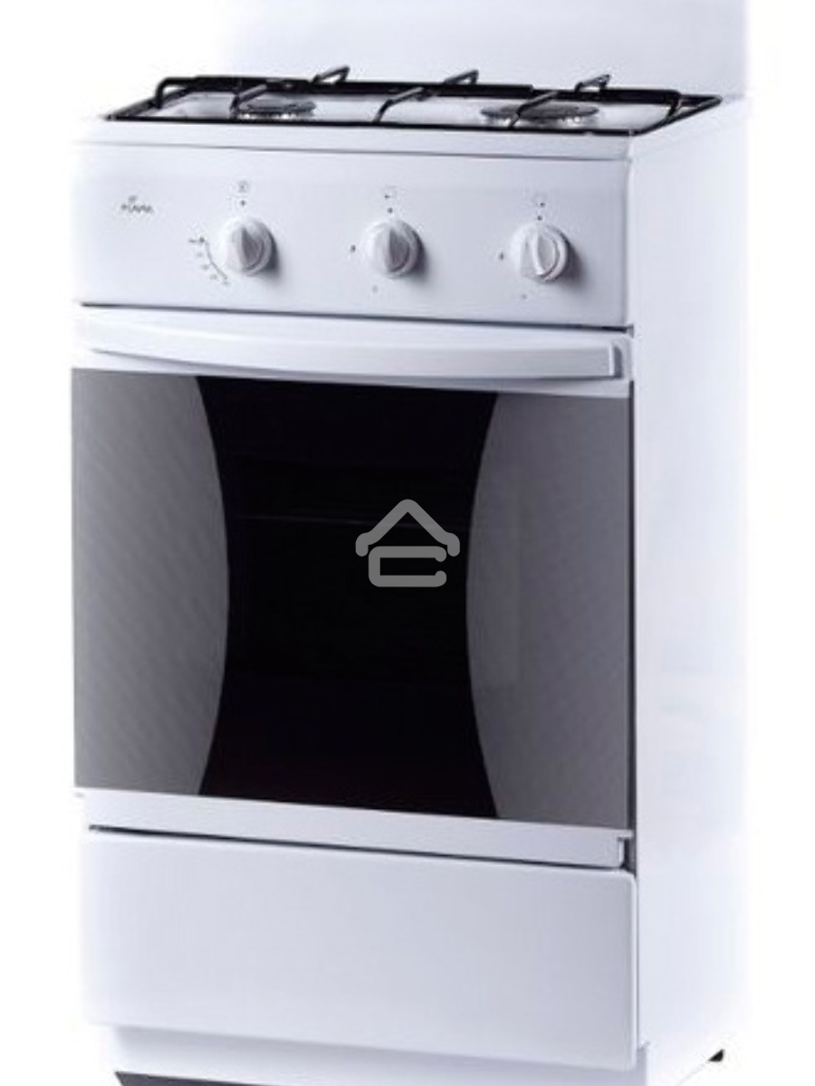 Плита комбинированная Flama CK 2202 W белый, конфорок 2 шт, духовка 30 л, 50 см x 85 см x 38 см