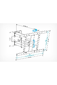 Кронштейн для LCD Holder LCD-SU6602-B черный, диагональ экрана 26″–65″до 45кг.