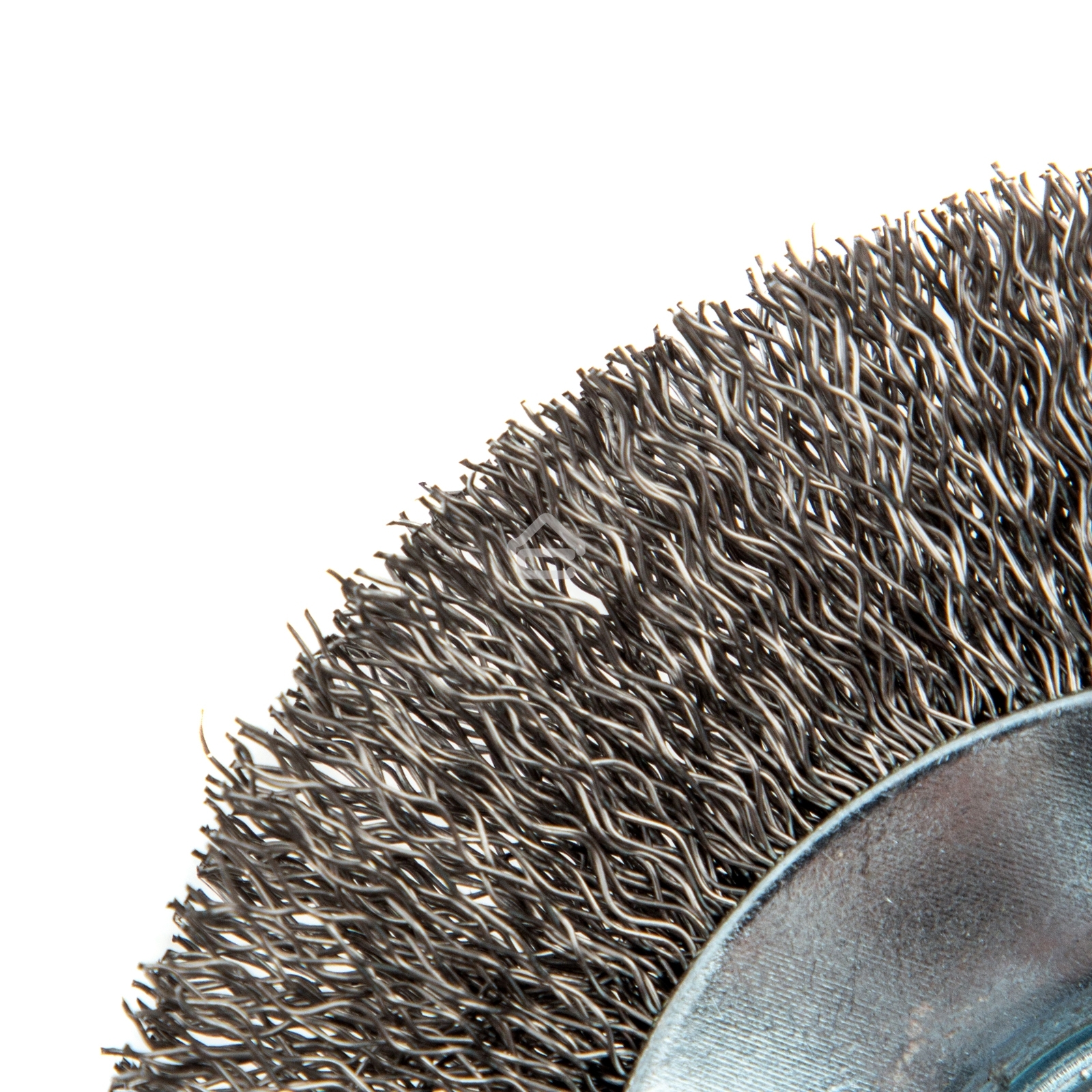 Щетка для УШМ Denzel 100 мм, М14, тарелка, витая нержавеющая проволока 0,3 мм