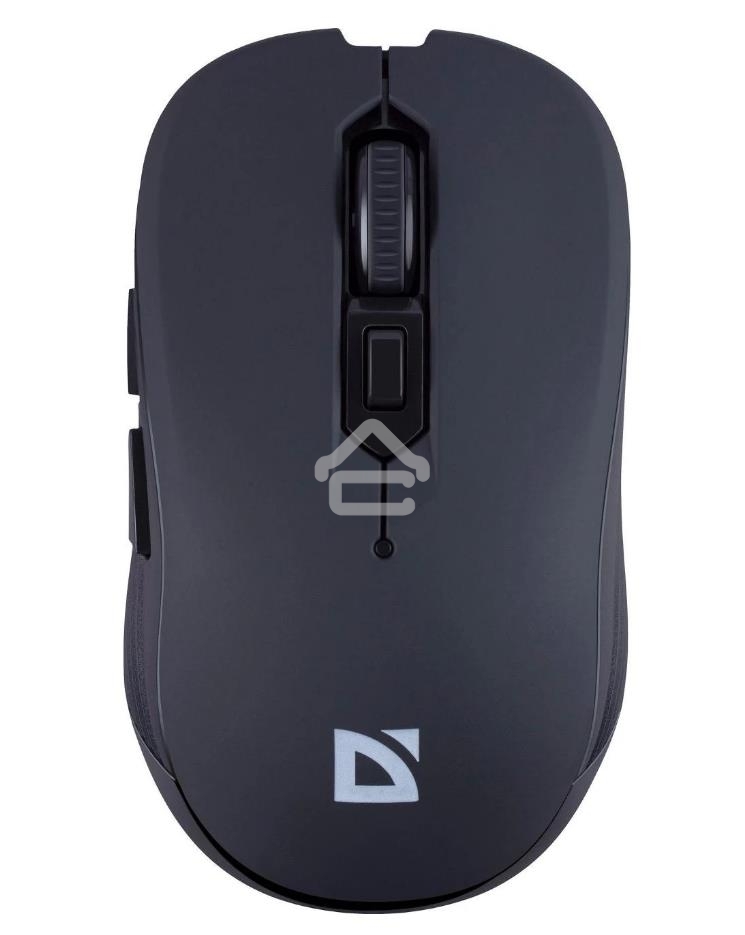 Мышь беспроводная Defender Gassa MM-105 черный, 1600 dpi, радиоканал, USB, кнопки - 6
