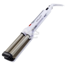 Стайлер GALAXY GL 4602 (Мощность 40Вт, максимальная температура 200^(o)С, нагревательный элемент с защитой от перегрева, два нагревательных элемента диаметром 16 мм, керамическое покрытие рабочих поверхностей, индикатор работы, вращающийся на 360^(o) град