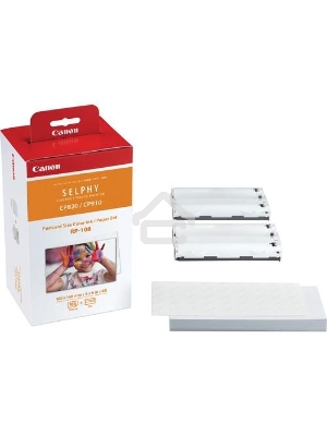 Набор Canon RP-108 (8568B001) бумага (10x15см) и цветные красители для SELPHY CP1200. 108 страниц.