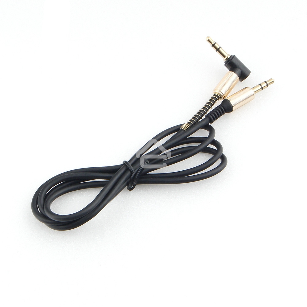 Кабель Cablexpert аудио 90˚ CCAB-02-35MML-1MB. 3.5 Jack (M)/3.5 Jack (M), черный, 1м, блистер