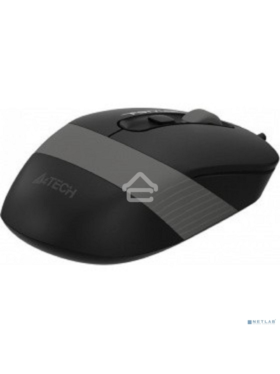 Мышь проводная A4Tech Fstyler FM10 черный/серый, 1600 dpi, USB, кнопки - 4