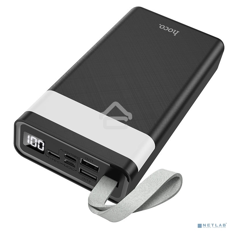 Портативный аккумулятор Hoco J73 30000mAh, 2A, черный (39414)