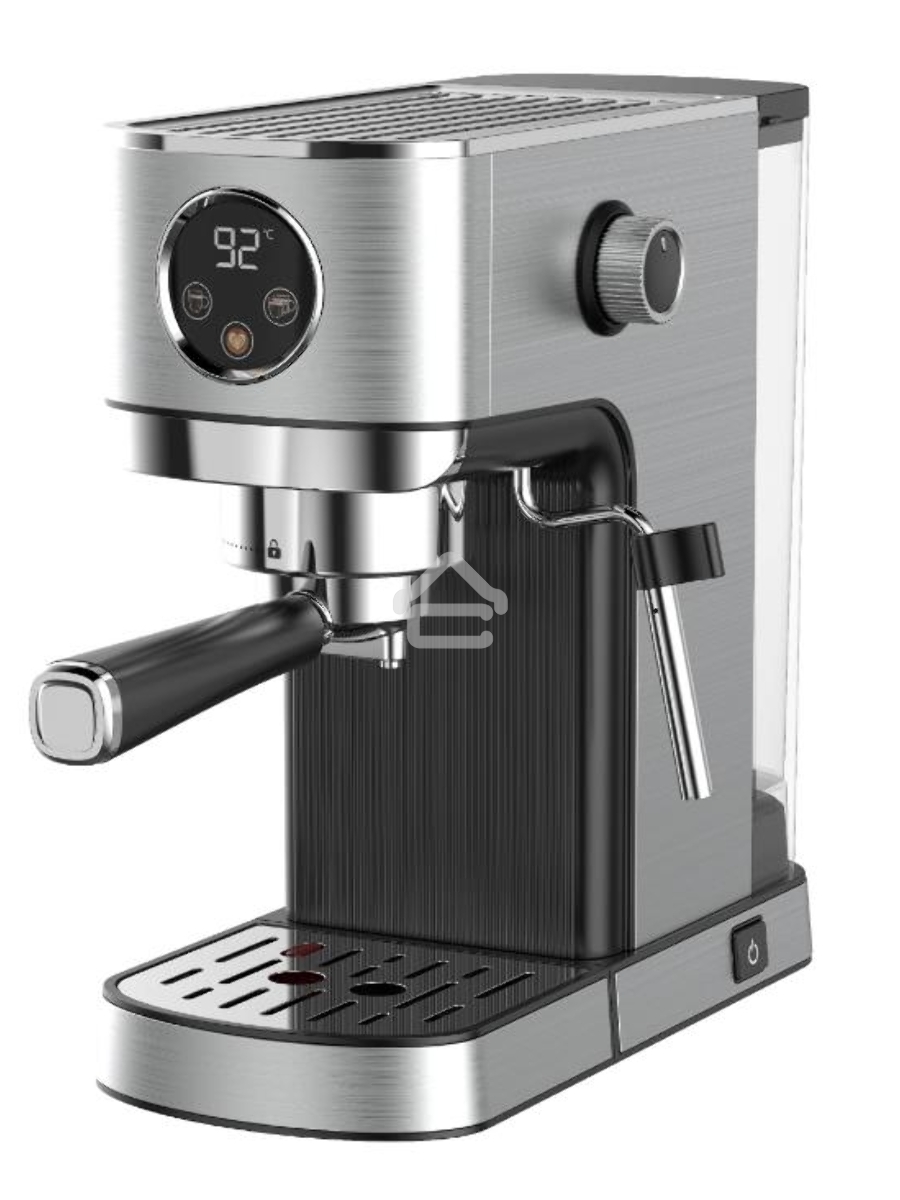 Кофеварка рожковая Korting KCM 1001 EX нержавеющая сталь, молотый, 1.2 л, 1350 Вт, 20 бар