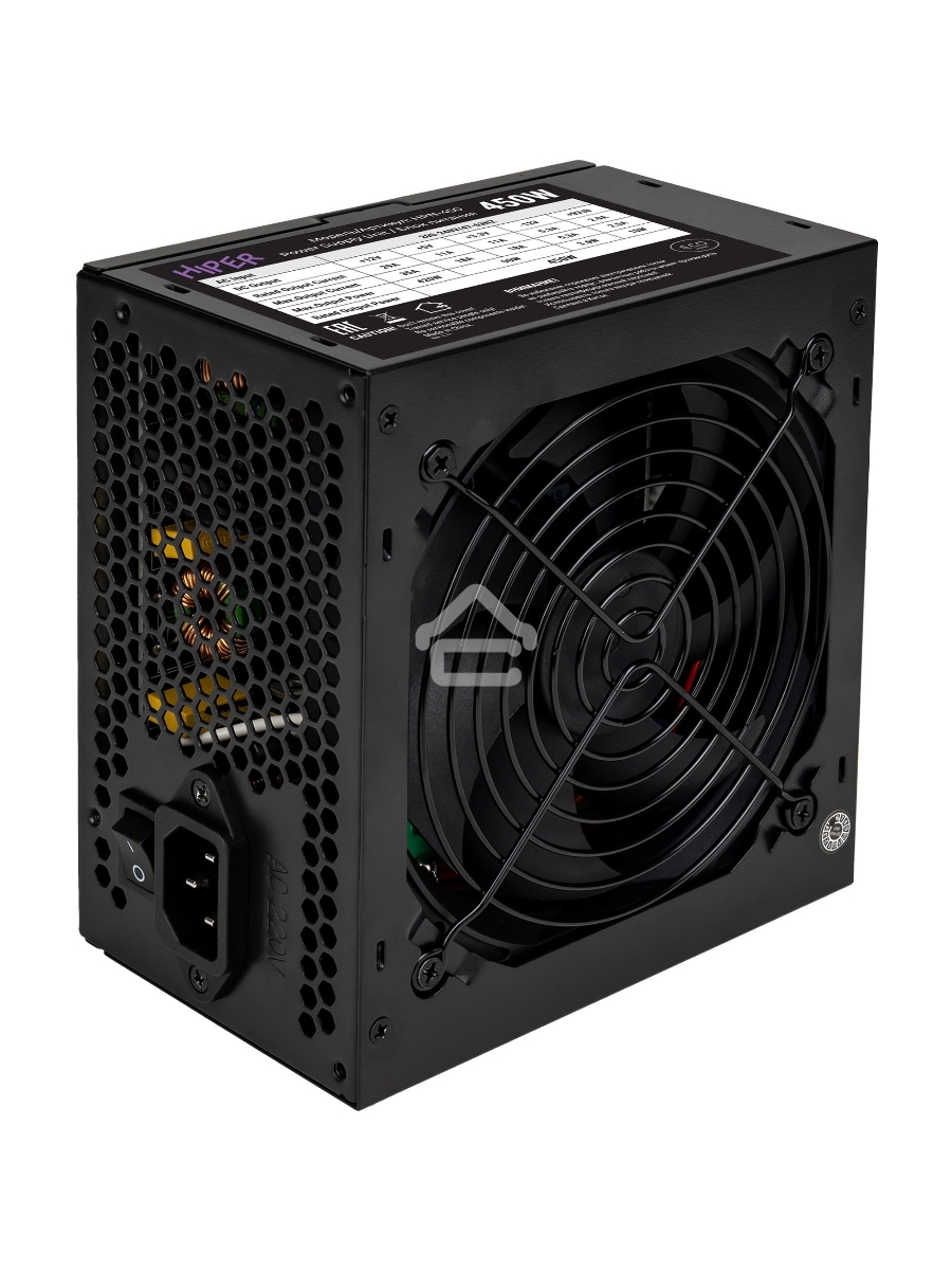 Блок питания  HIPER ECO HPN-450, 450Вт, 120мм, черный