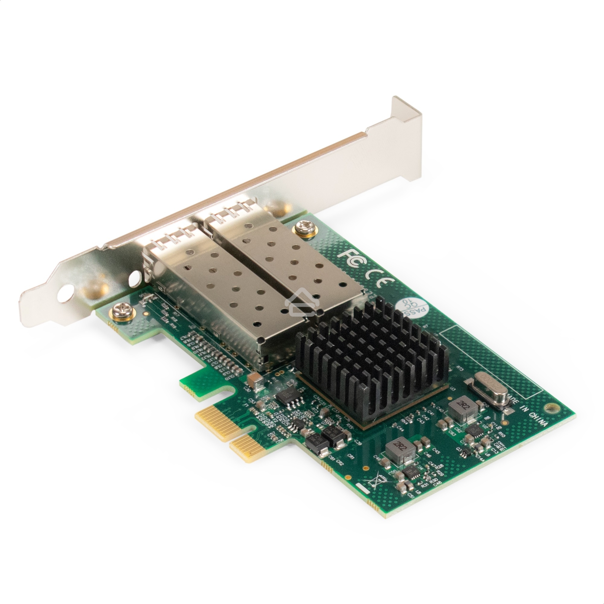 Комплект: Сетевой адаптер SFP ExeGate EXE-82576-F2 + 2xТрансивер Multi-Mode до 550м ExeGate EXT-1G-MM850-LC2-550M (EX296229RUS: PCI-E x1 v2.0, порты 2x SFP (10/100/1000Mb/s), Gigabit Server NIC Intel Chipset 82576-F2 + 2xEX298329RUS: Tx:850/Rx:850 нм, до 