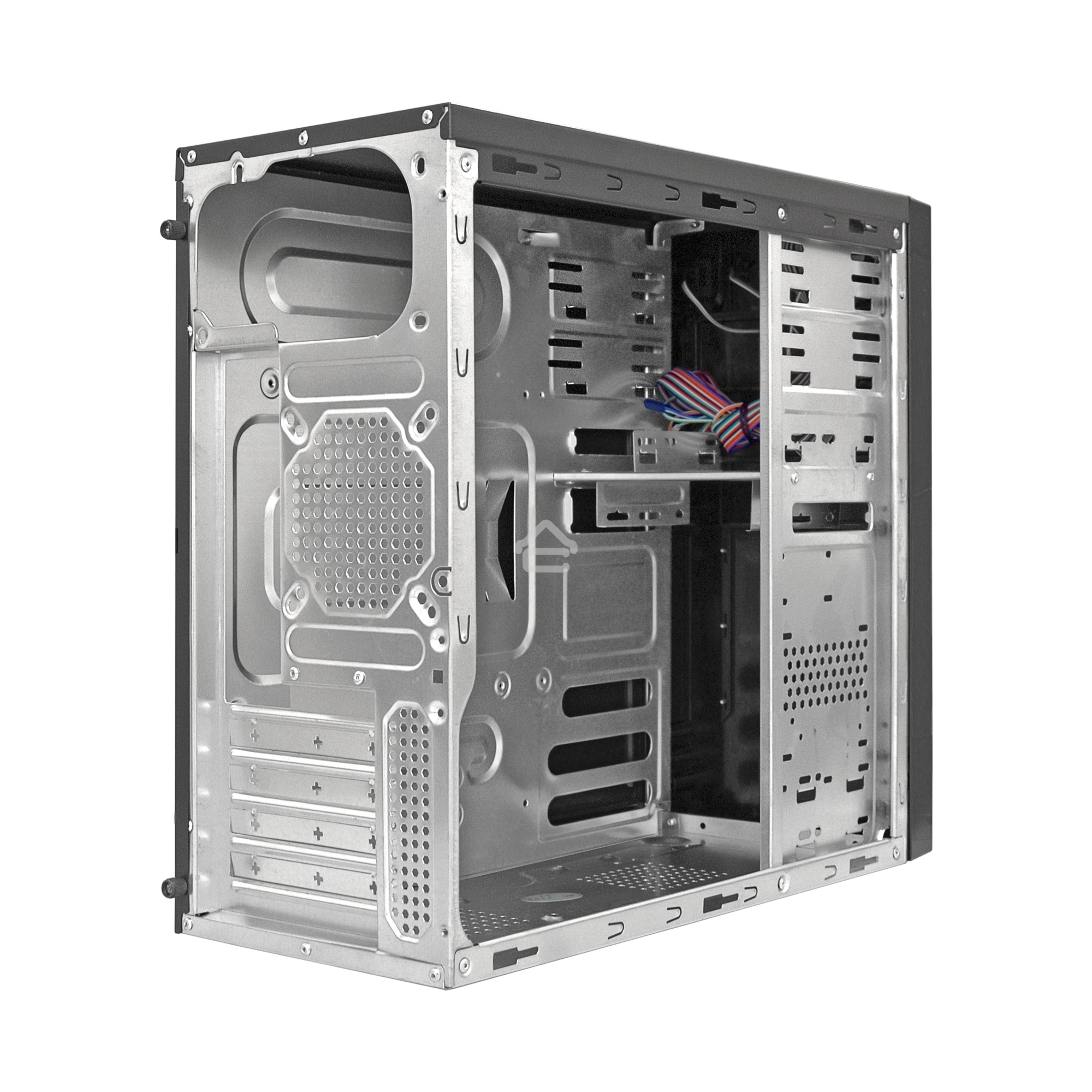 Компьютерный корпус Minitower ExeGate MA-372UX Black, mATX <UN500, 120mm> 2*USB+2*USB3.0, Audio
