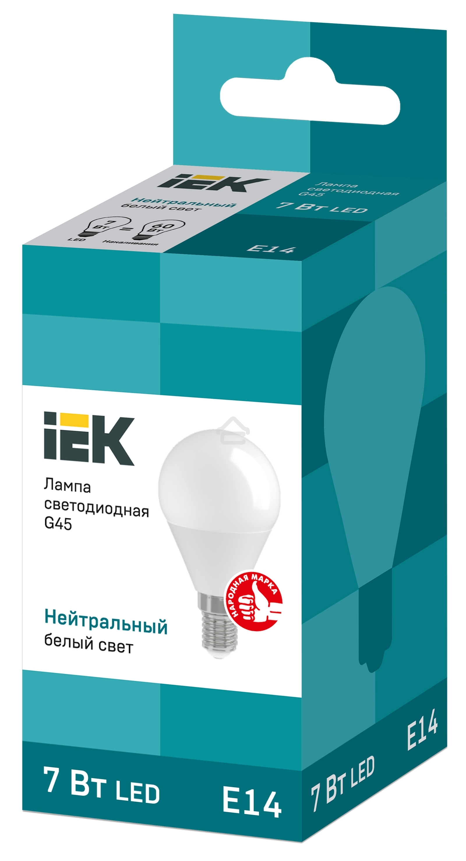 Лампа cветодиодная Iek LLE-G45-7-230-40-E14 ECO G45 шар 7Вт 230В 4000К E14 IEK