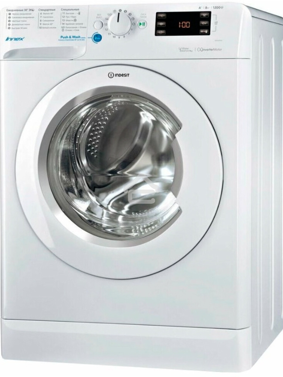 Стиральная машина Indesit BWE 81282 L белый, загрузка фронтальная 8 кг, 1200 об/мин., класс: А