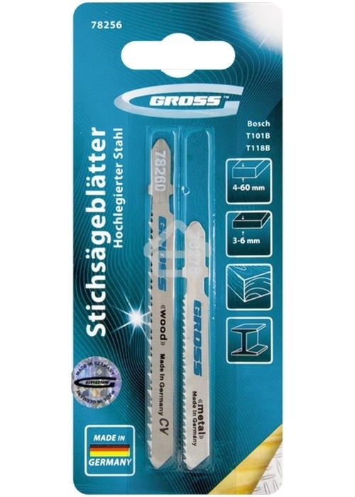 Набор полотен для электролобзика универсальный Gross 2 шт.