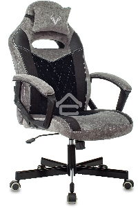 Кресло игровое Бюрократ VIKING 6 KNIGHT B FABRIC черный крестовина металл/пластик
