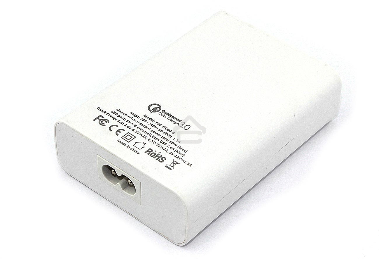 Блок питания (сетевой адаптер) Amperin Quick Charge 6-port QC 3.0 USB (YDS-TC060-4-2-0), белый