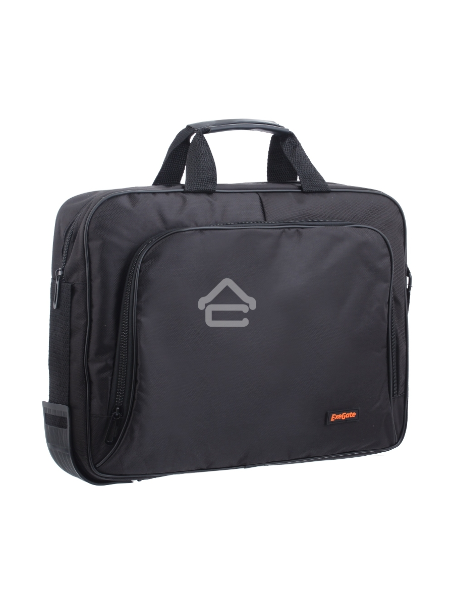 Сумка ExeGate EX264611RUS Office F1596 Black, черная, полиэстер, для ноутбуков до 15.6