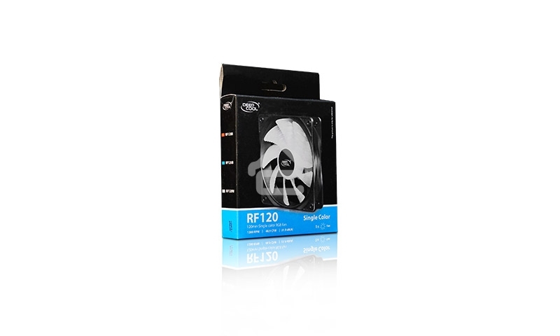 Вентилятор для корпуса DEEPCOOL RF120R черный, 120 мм, 1300 об/мин, 21.9 дБ, 3 pin