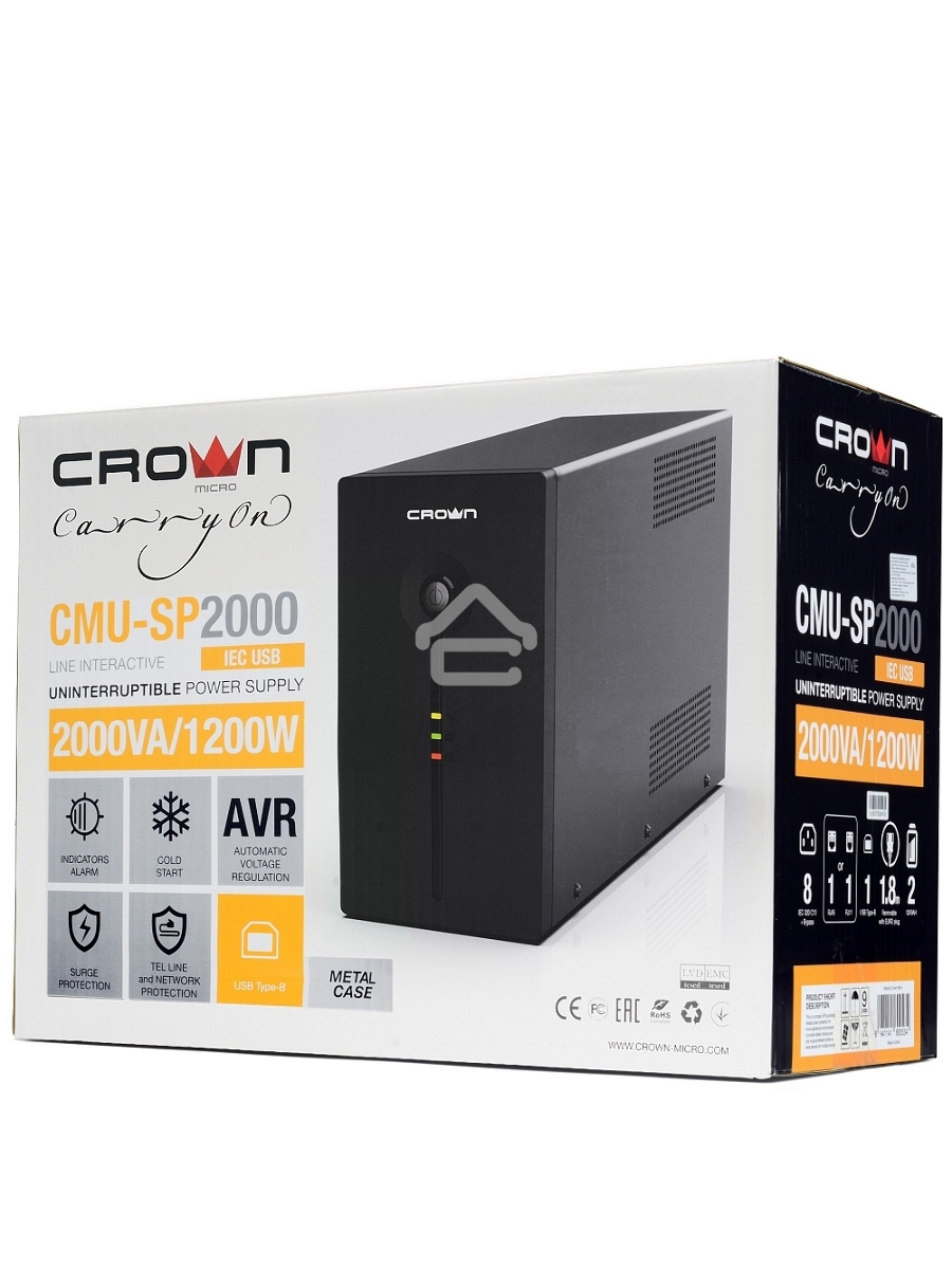 Источник бесперебойного питания CMU-SP2000IEC USB