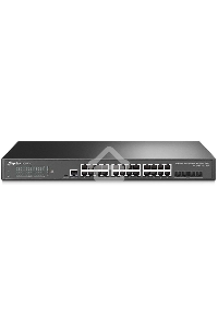 Коммутатор TP-Link JetStream™ 24-port Pure-Gigabit L2+ Managed Switch, 24 10/100/1000Mbps RJ45, 4*10G SFP+ Slots