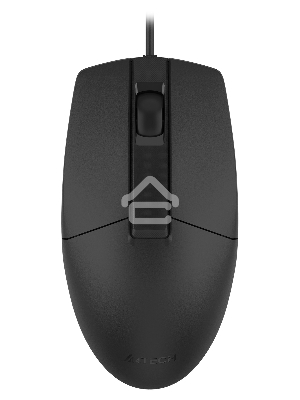 Мышь проводная A4Tech OP-330S черный, 1200 dpi, USB, кнопки - 3