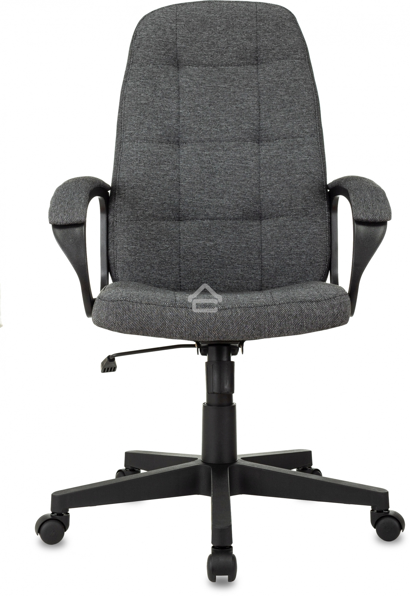 Кресло руководителя Бюрократ CH 002 Fabric 3C1 серый, крестов. пластик