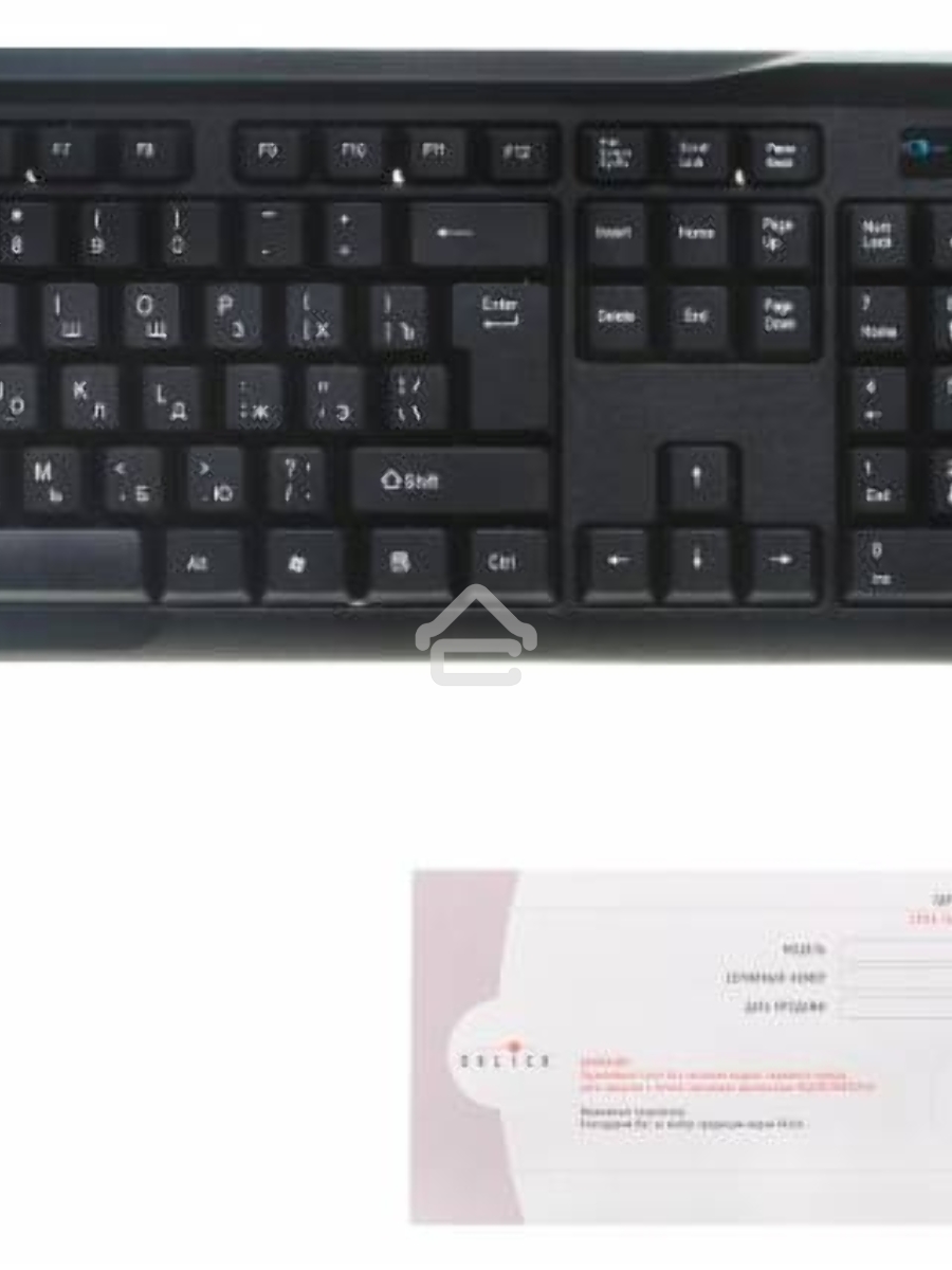 Беспроводной комплект клавиатура + мышь Oklick 230M Black 2.4ГГц Nano Receiver USB