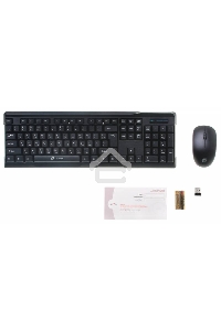 Беспроводной комплект клавиатура + мышь Oklick 230M Black 2.4ГГц  Nano Receiver USB