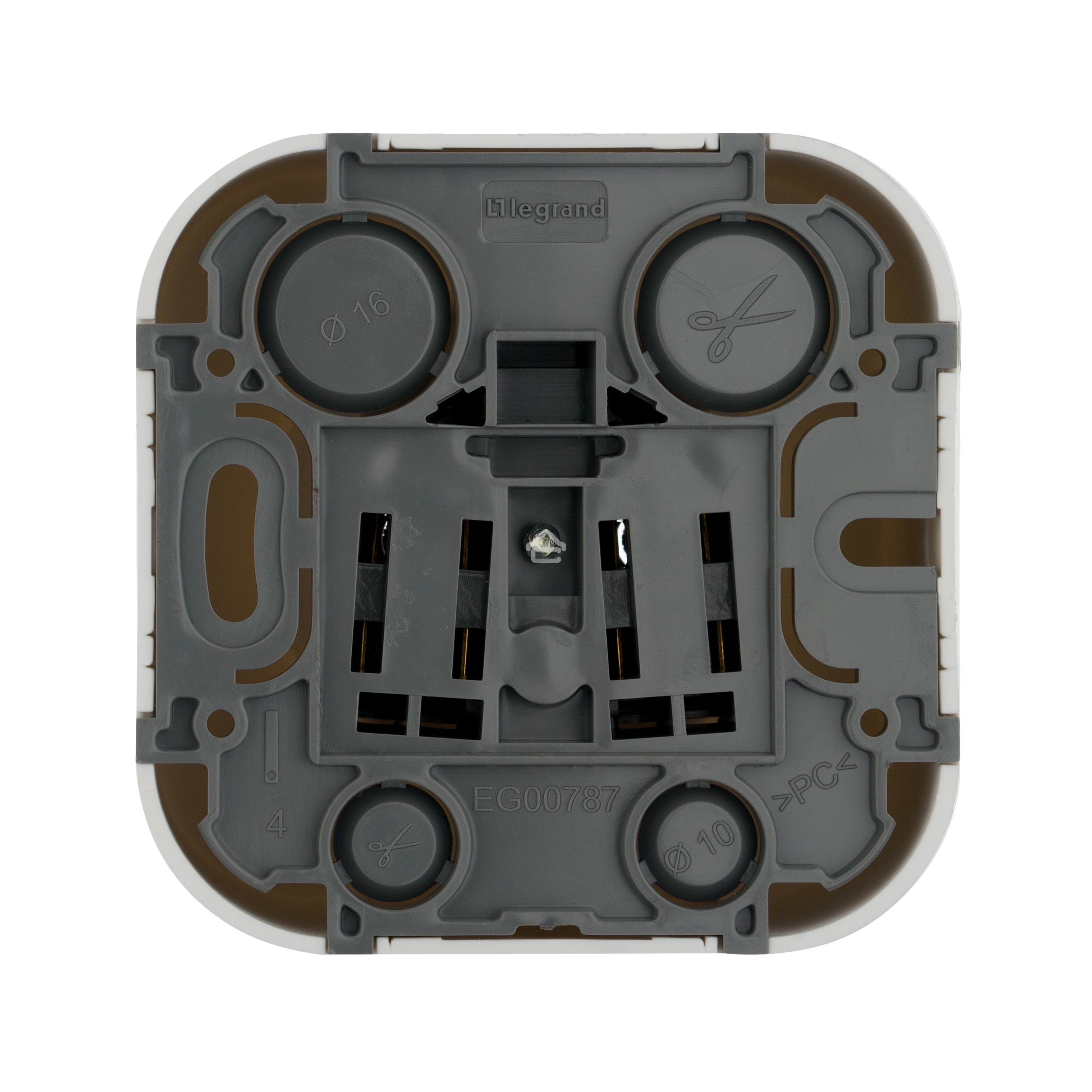 Розетка Legrand 782210 без заземления без шторок (Белая)
