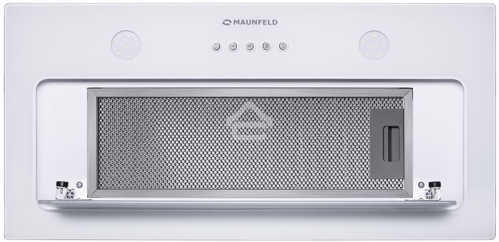 Вытяжка встраиваемая Maunfeld TRAPEZE 601GG белый, 60 см, 1150 куб. м/ч, 54 дБ