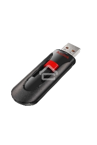 Флеш диск Sandisk 64Gb Cruzer Glide SDCZ60-064G-B35 USB2.0 черный/красный