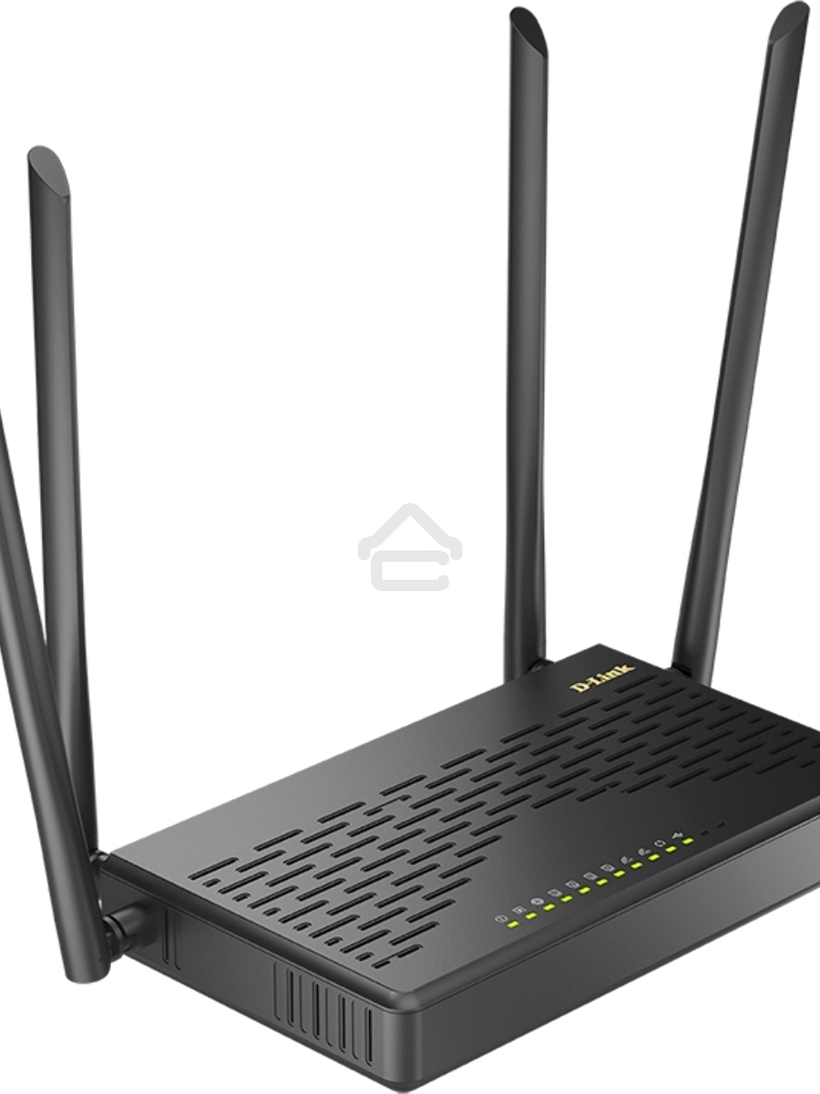 Роутер беспроводной D-Link DIR-825 (DIR-825/GFRU/R3A) AC1200 10/100/1000BASE-TX/4G черный