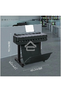 Плоттер струйный HP Designjet T630 (5HB09A), A1, цветной, 24