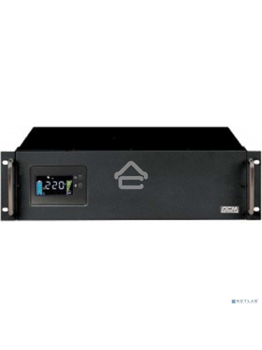 Источник бесперебойного питания Powercom King Pro RM KIN-2200AP LCD 1320Вт 2200ВА черный