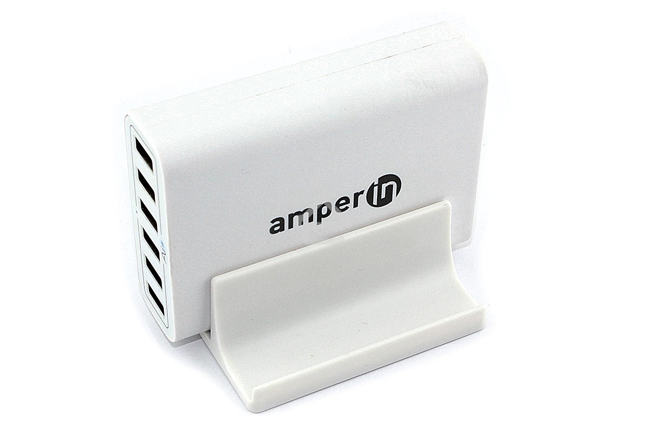 Блок питания (сетевой адаптер) Amperin Quick Charge 6-port QC 3.0 USB (YDS-TC060-4-2-0), белый