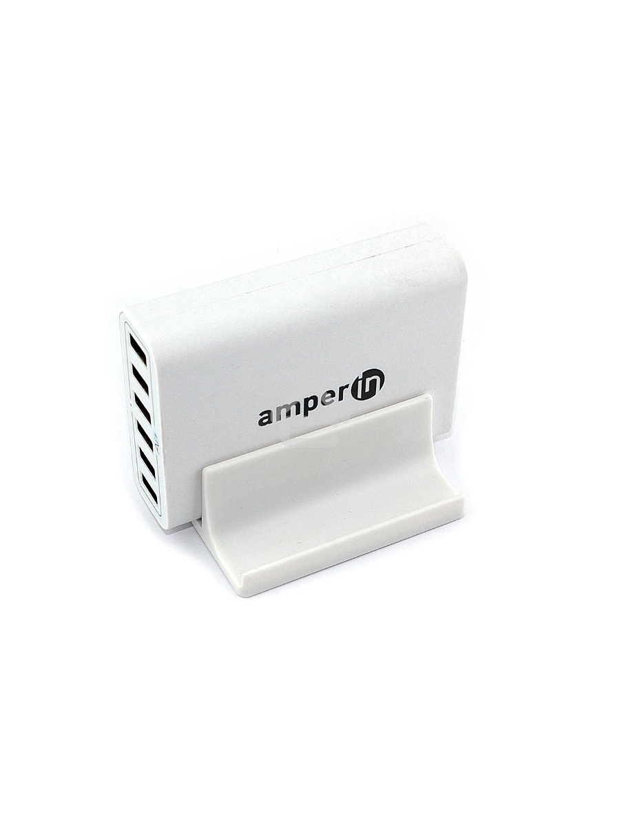 Блок питания (сетевой адаптер) Amperin Quick Charge 6-port QC 3.0 USB (YDS-TC060-4-2-0), белый