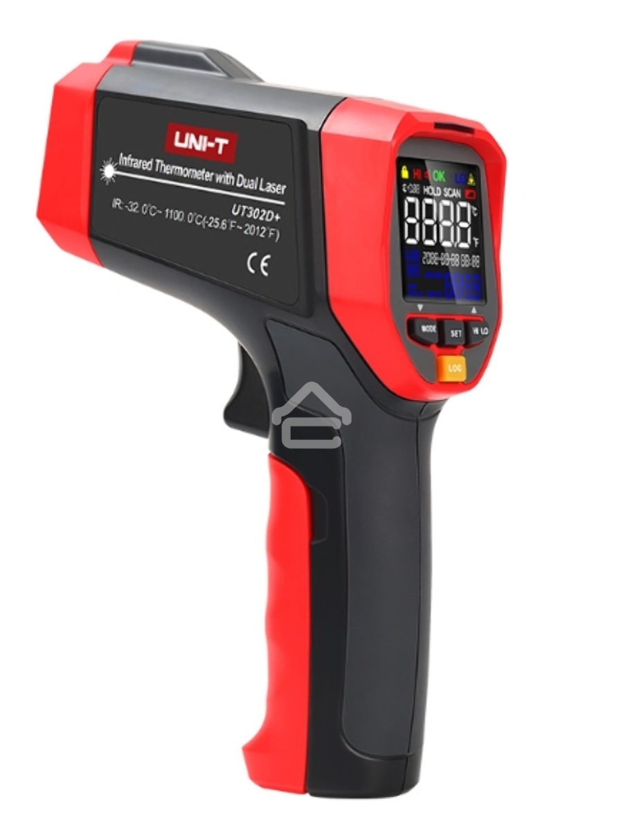 Инфракрасный термометр UT302D+, -32С~ 1100С