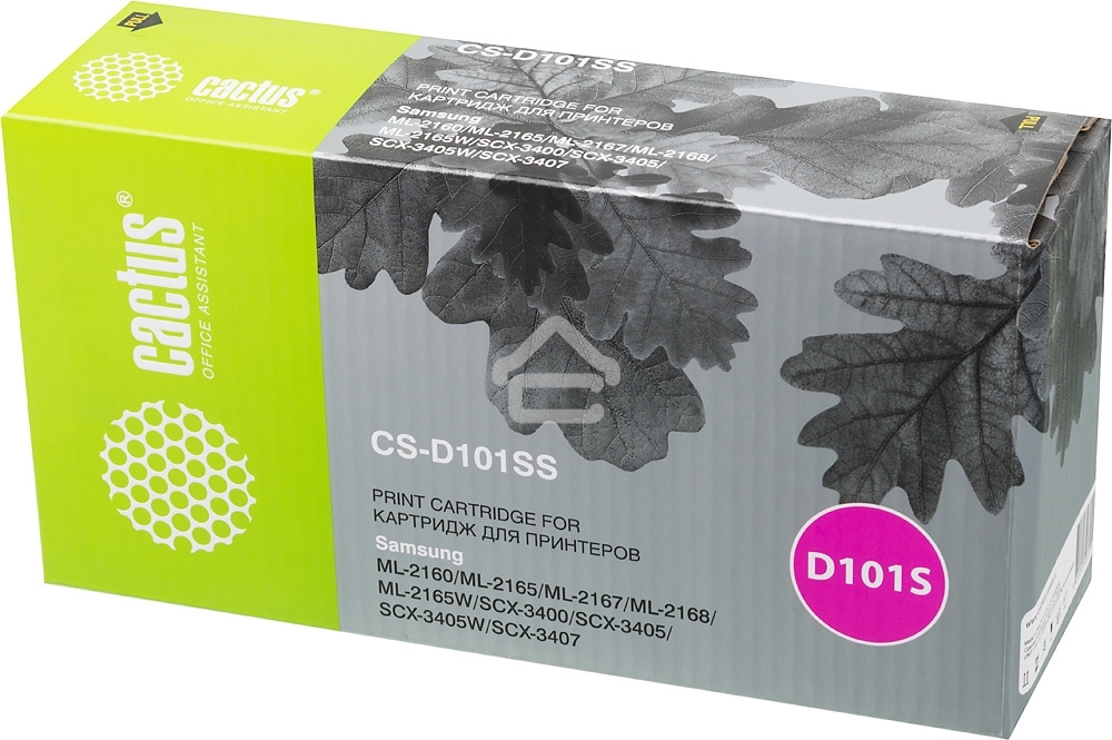 Картридж лазерный Cactus CS-D101SS черный (1500 стр.) для Samsung ML-2160/2165/2167/2168/SCX-3400/3405