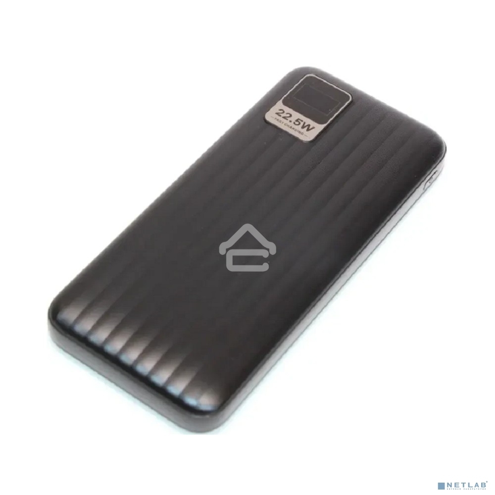 Портативный аккумулятор Perfeo Powerbank WATERFALL 10000 mAh/LED дисплей/PD + QC 3.0/Type-C/2 USB/Выход: 5A, max 22.5Wчерный (PF_E1469)