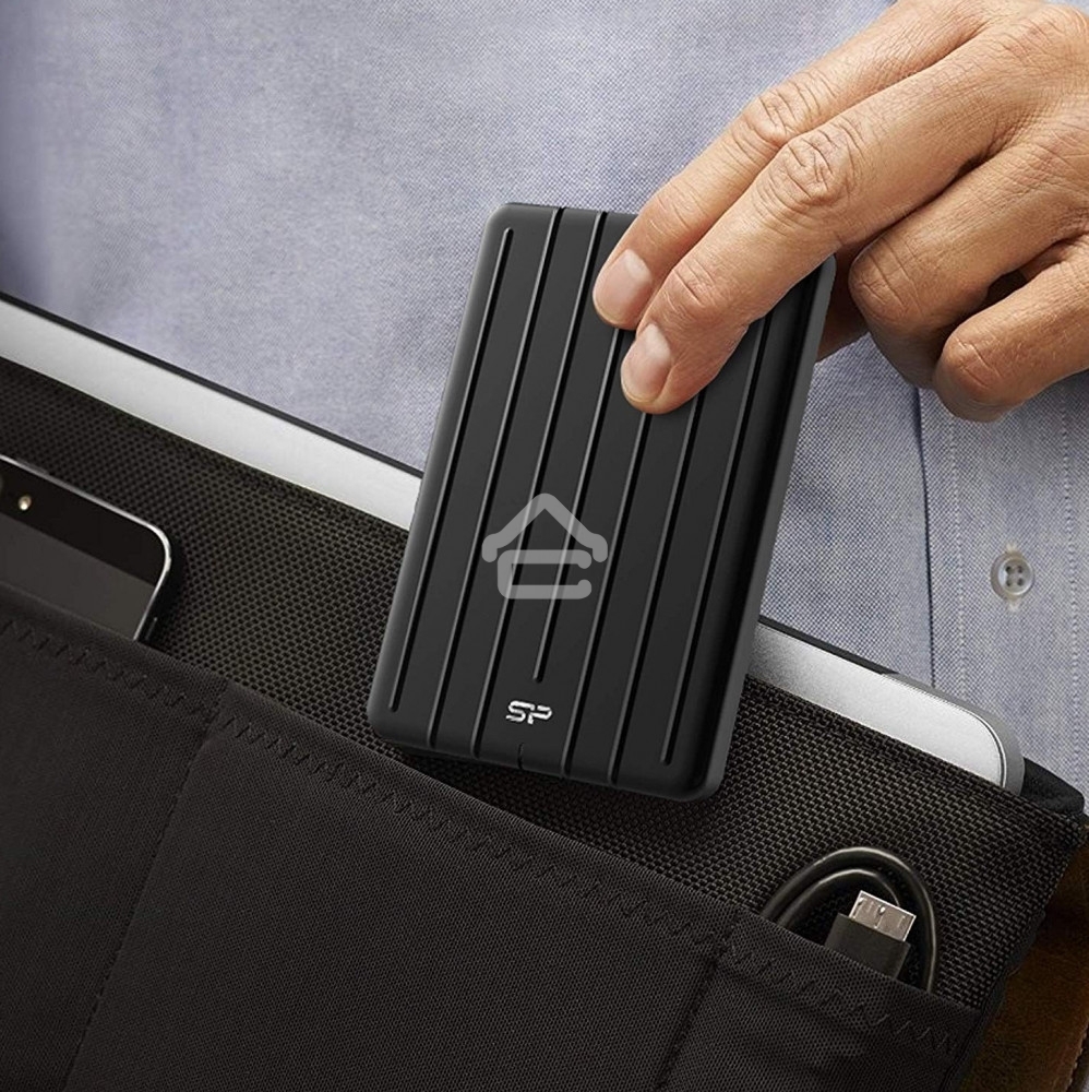 Внешний SSD Silicon Power Bolt B75 Pro, 256 Gb, USB 3.2 Gen 2 Type-C, R/W 520/420, черный